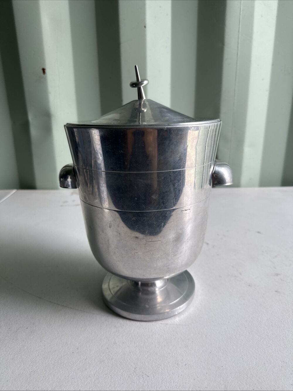 Vintage Metal Vase 12” - Nasco Italy